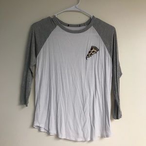 Pizza Graphic Baseball Tee